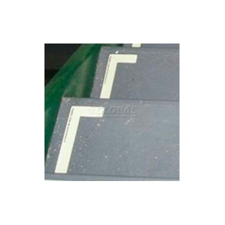 American Permalight Photoluminescent Aluminum 'Left' L-Shaped Step Marker 83-60027